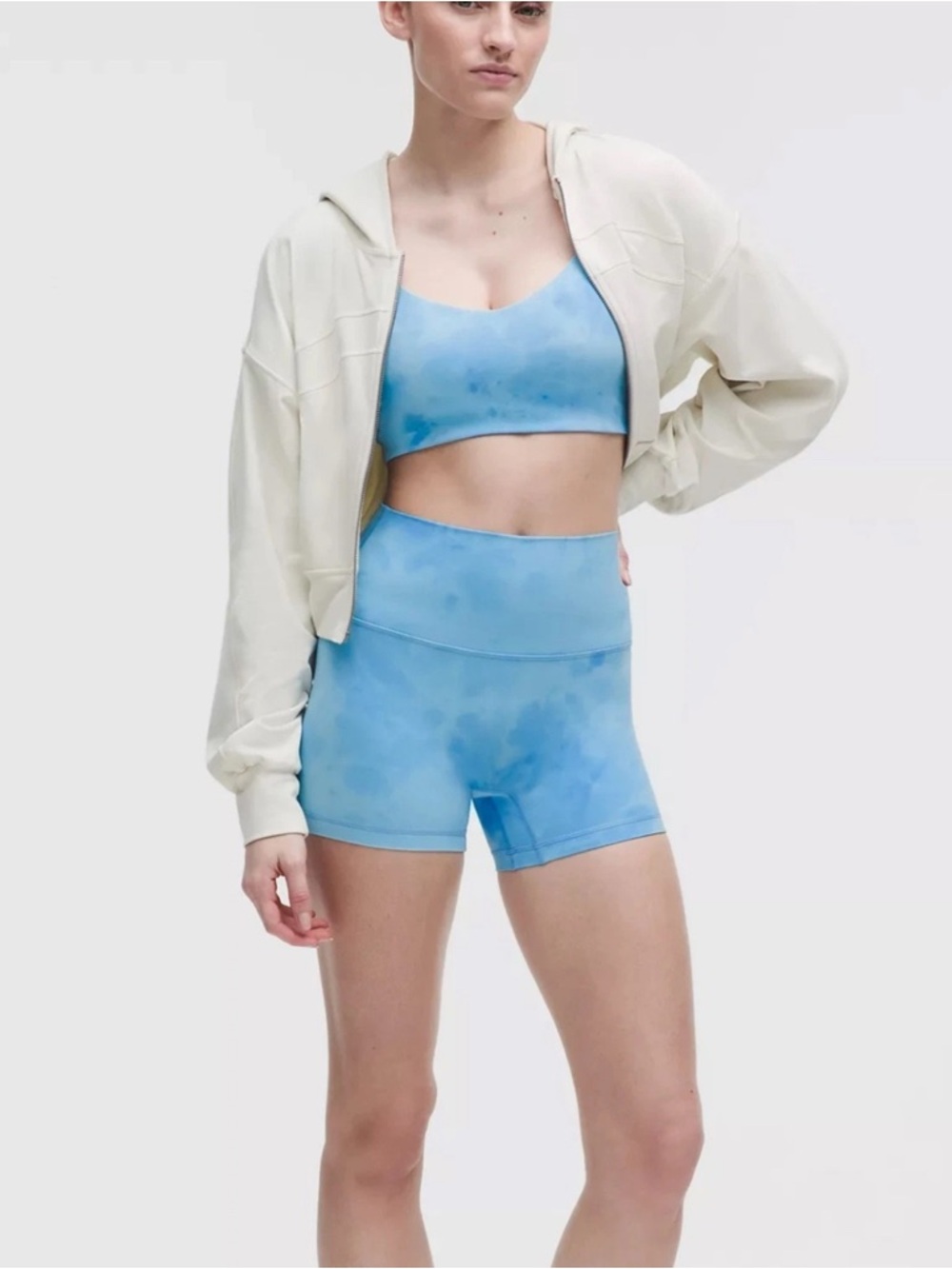 lululemon Align No Line™ High-Rise new burry Tie-Dye Women's Bike Shorts - Picture 4 of 5